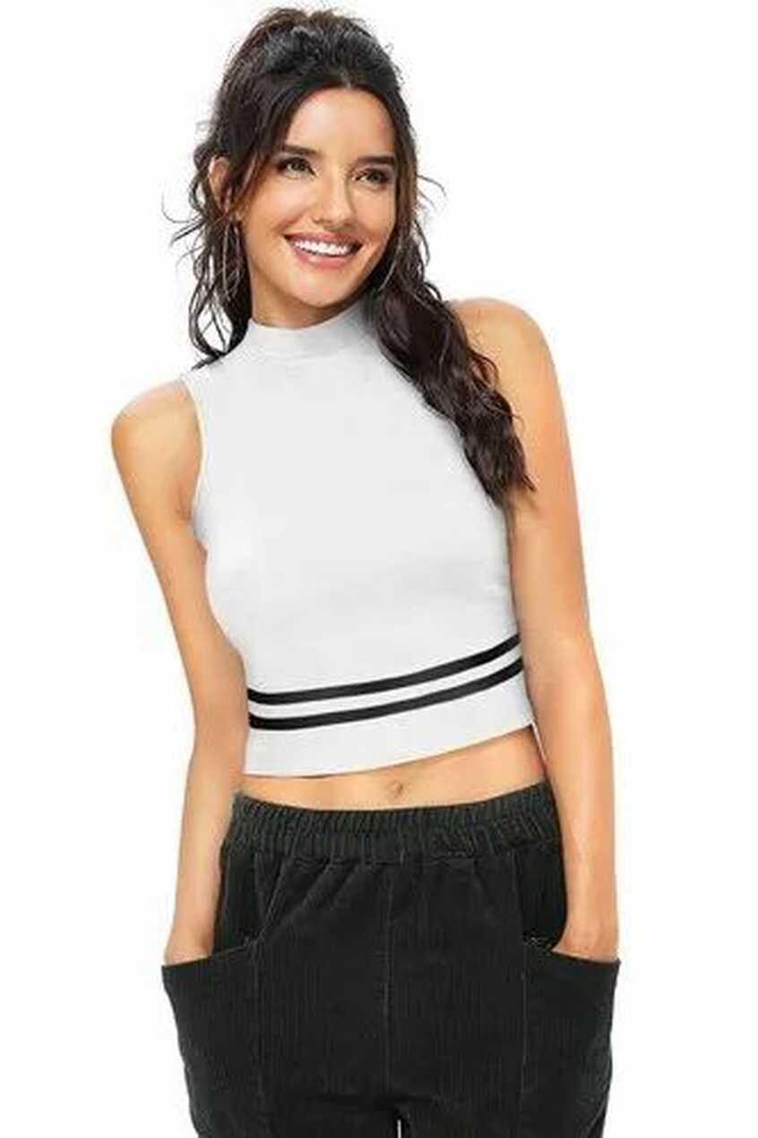 Hosiery Party Wear Girls Sleeveless Crop Tops at Rs 139/piece in ...