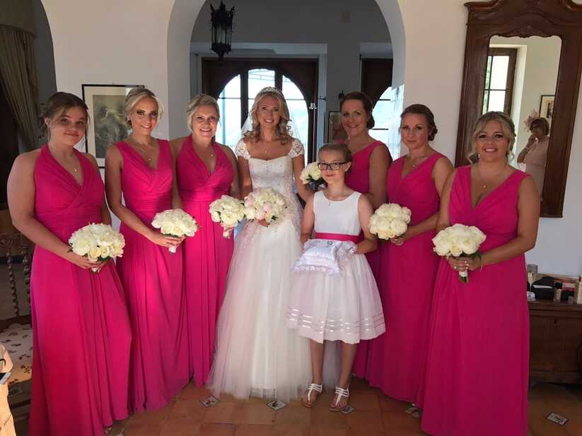 Hot Pink Bridesmaid Dress - Etsy