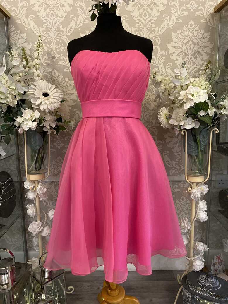 Hot Pink Cocktail Party Dress – On Cloud Nine Ltd