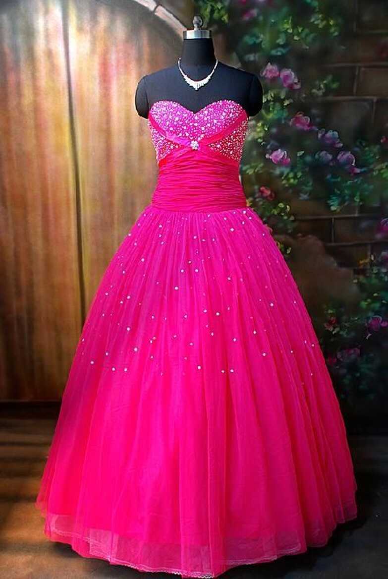 Hot Pink Wedding Dress