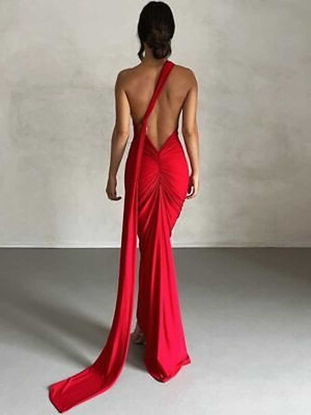 Hot Shoulder Backless Maxi Dress Women Gown Summer Back ...