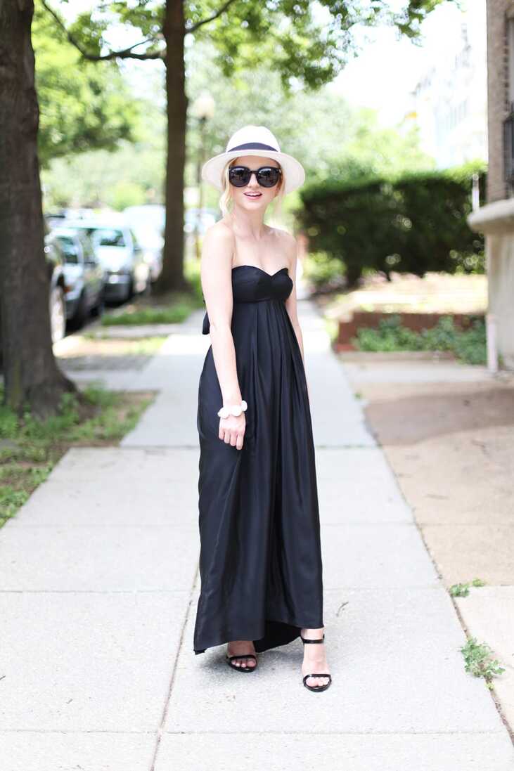 How To Style A Black Maxi Dress For Summer | Poor Little It Girl