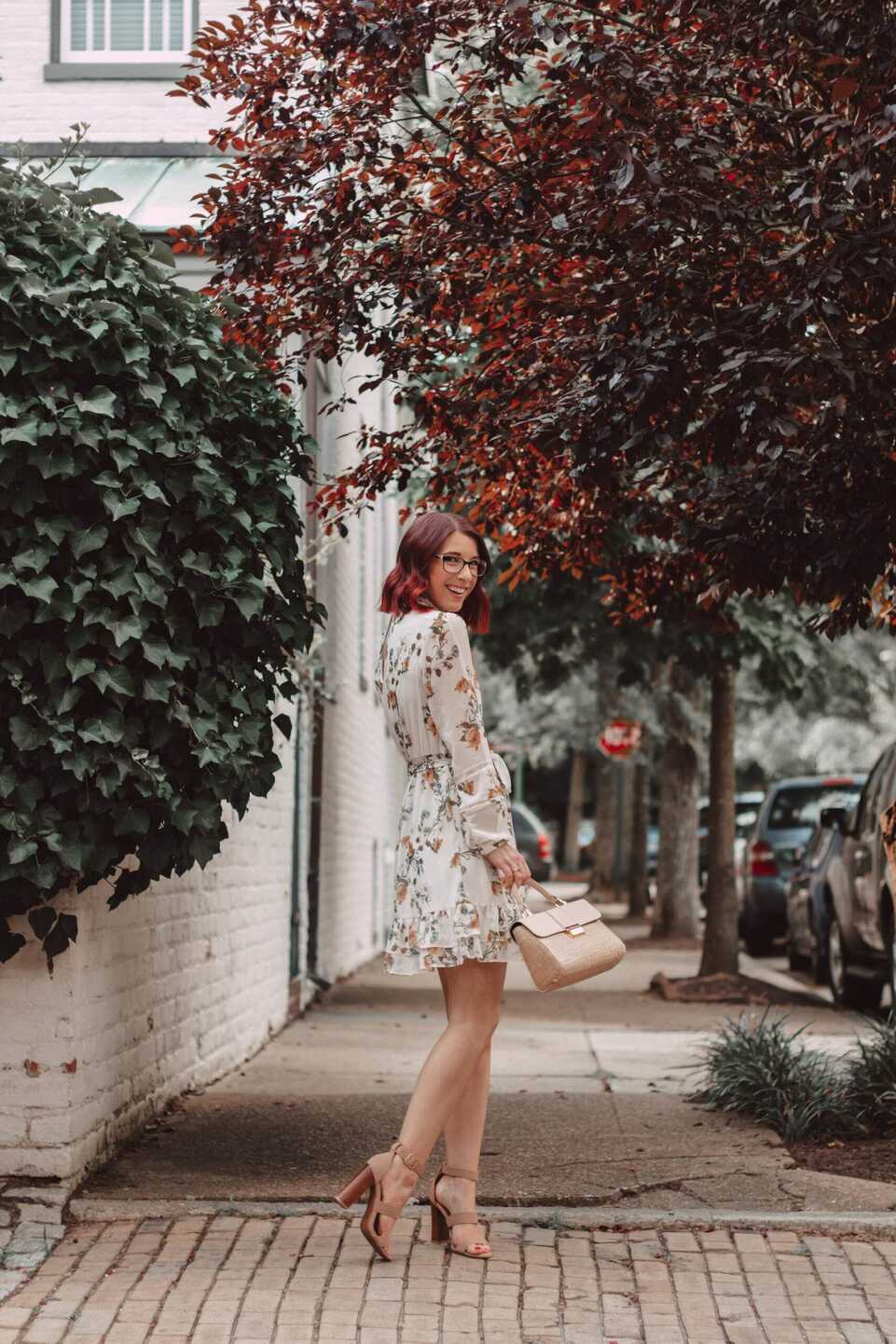 How To Style A Floral Mini Dress With Sleeves | The Espresso Edition