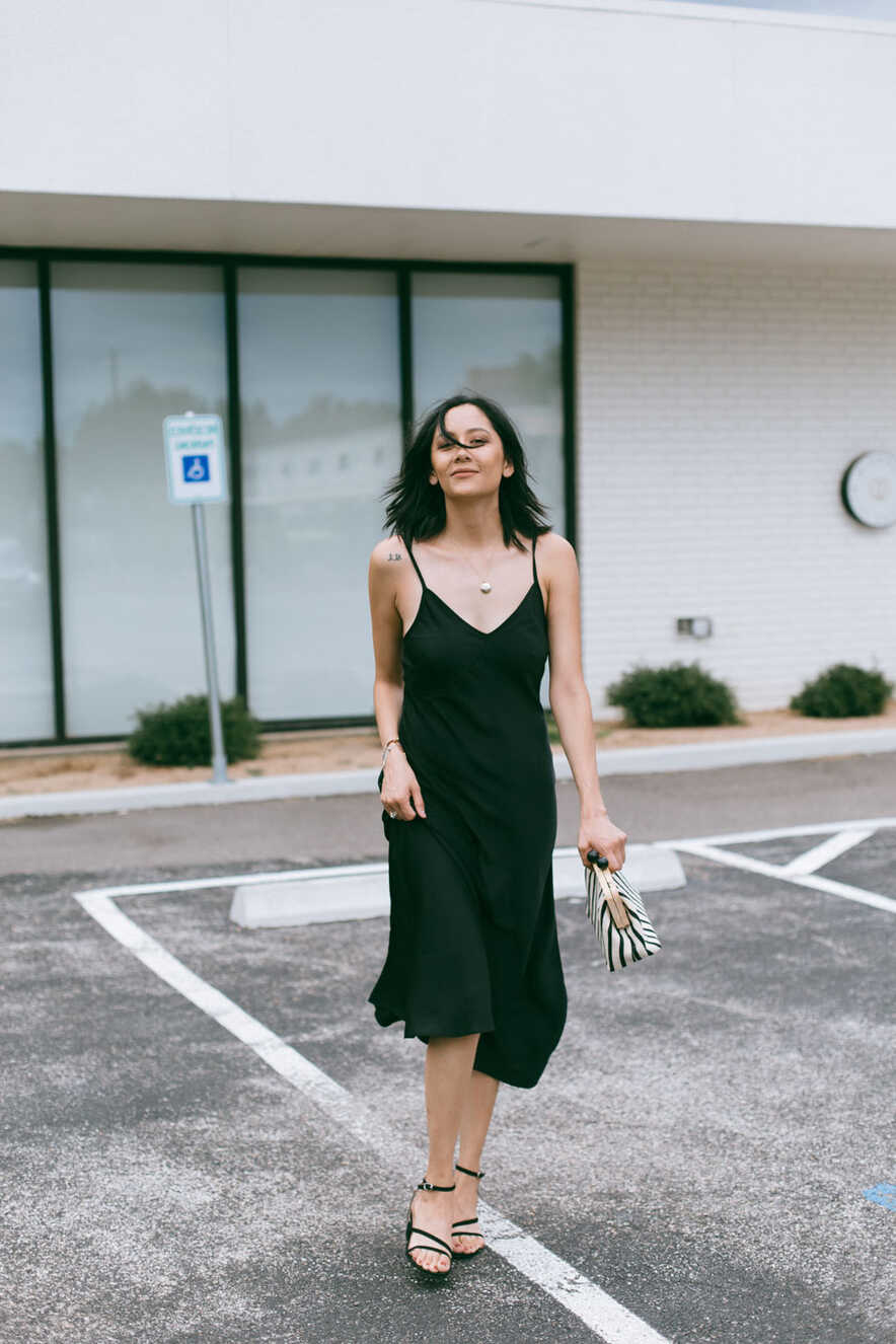 How To Wear A Black Slip Dress: Day to Night | Daily Craving