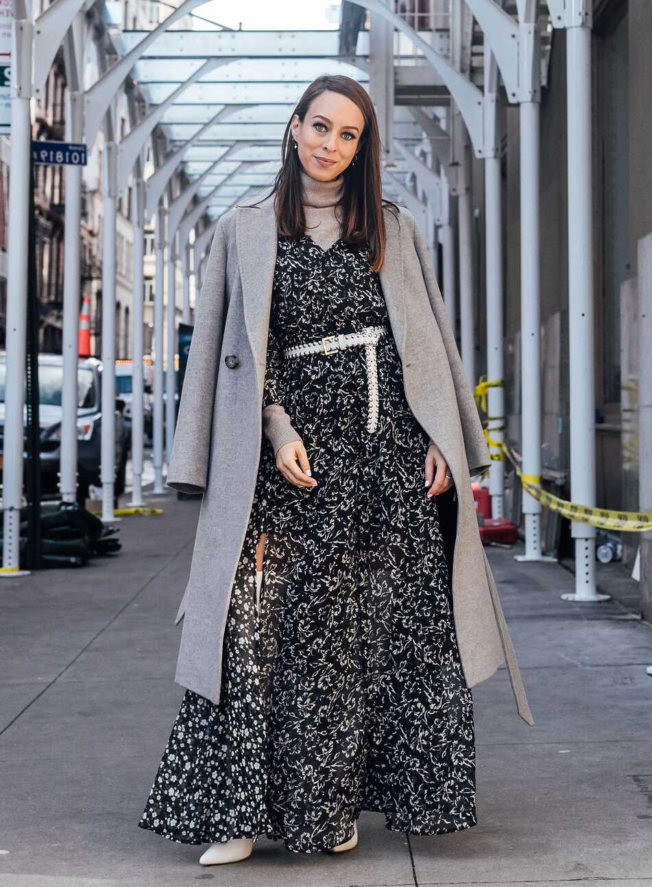 How to Layer a Maxi Dress for Winter - Sydne Style