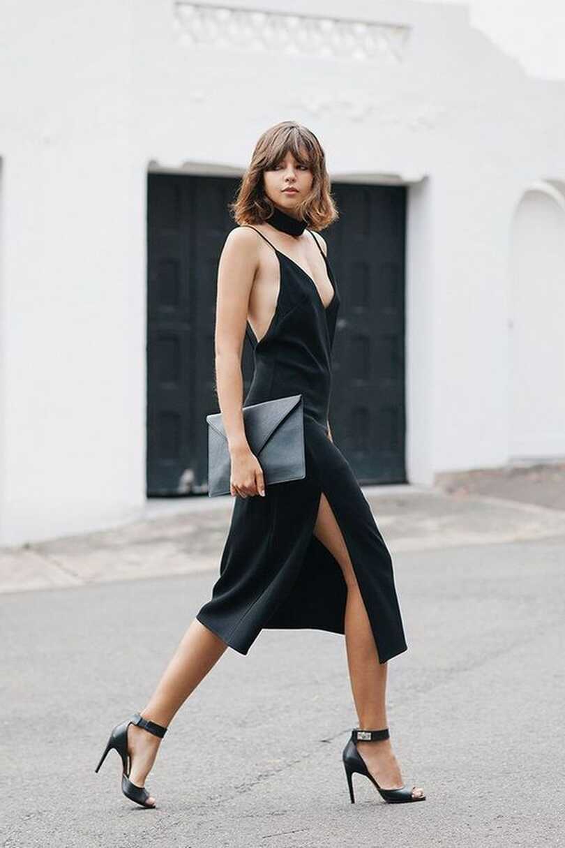 How to Style your Black Slip Dress when the Party&#39;s Over |