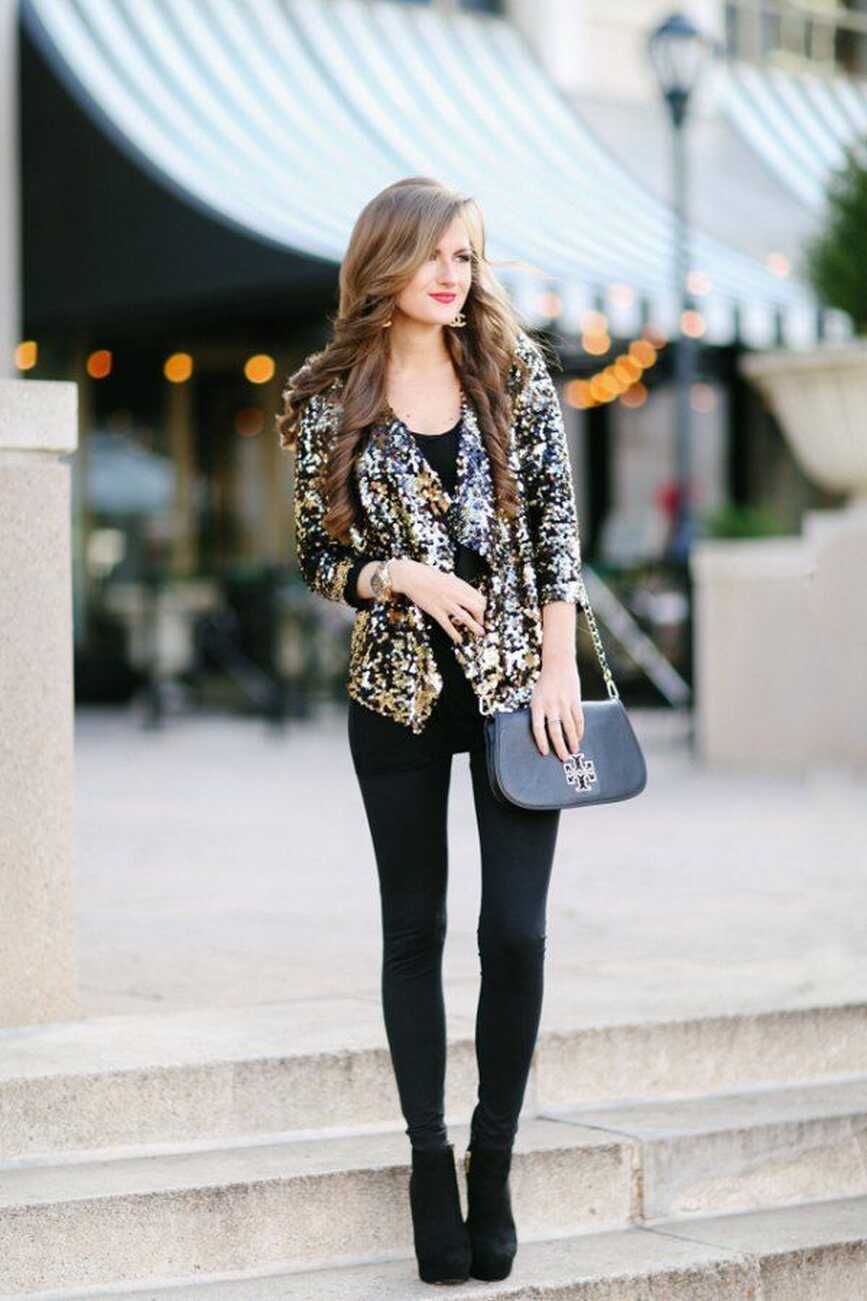 How to Wear Sequin Blazer: 15 Amazing Outfit Ideas - FMag.com