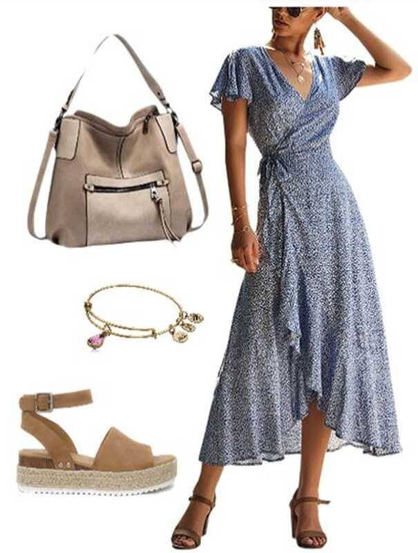 How to Wear a Casual Wrap Dress in Summer - Creative Fashion