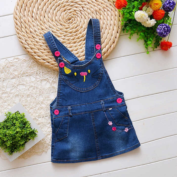 IENENS Summer Children Baby Girls Clothes Denim Dress Kids Girl ...