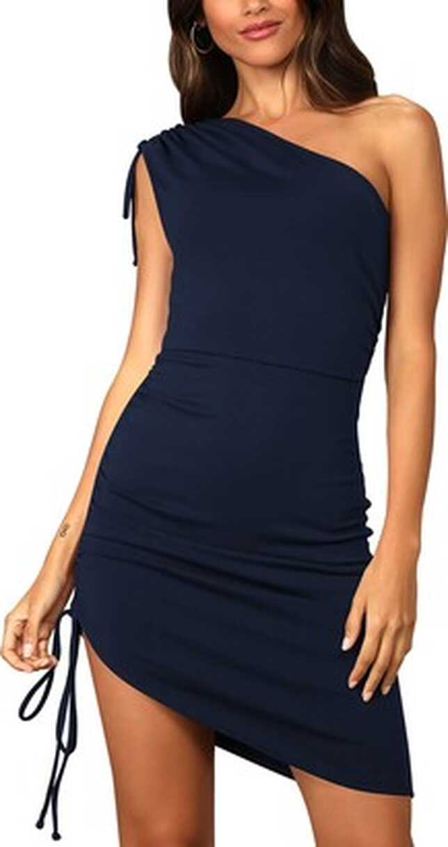 IHOT Night Out Dress for Women One Shoulder Bodycon Sleeveless ...