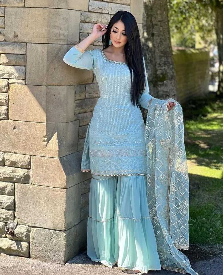 INDIAN WEDDING PARTY WEAR SALWAR KAMEEZ WITH BOLLYWOOD PAKISTANI ...