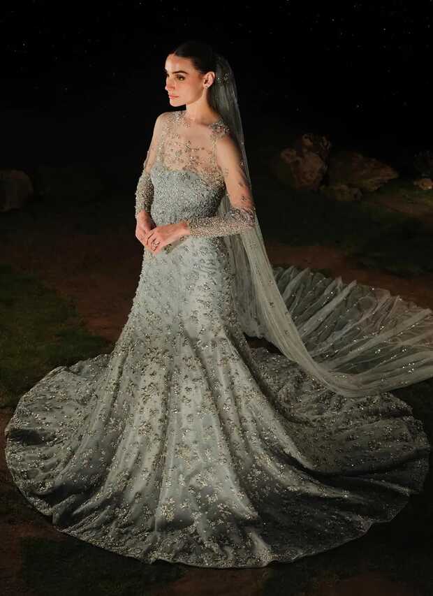 Ice Blue Bridal Gown - Buy Now in Canada | Shadi Dress