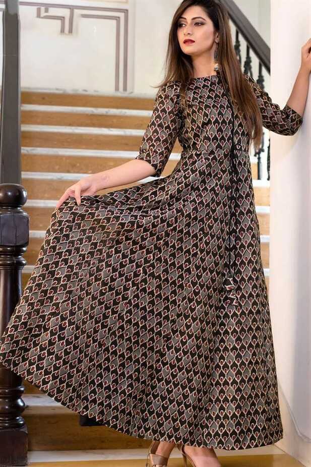 Images Of Gown Style Long Latest Kurti Designs 2020 | Be Cool