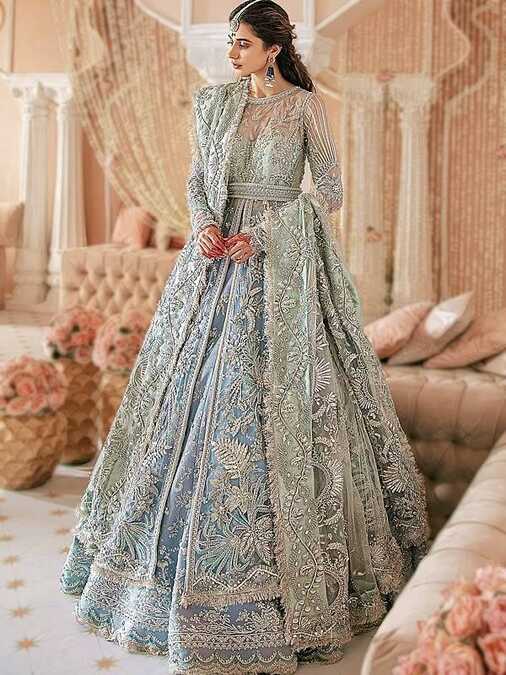 Indian Pakistani Walima Bridal Maxi UK USA Canada Reception Bridal ...