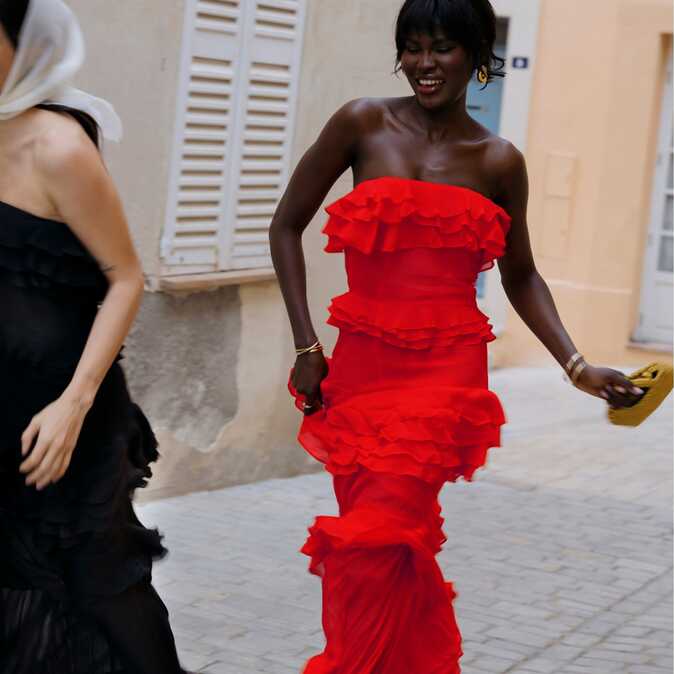 J.Crew: Collection Tiered Ruffle Dress In Chiffon For Women