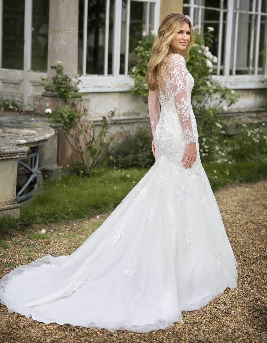 Josefine a long-sleeve mermaid wedding dress - wed2b