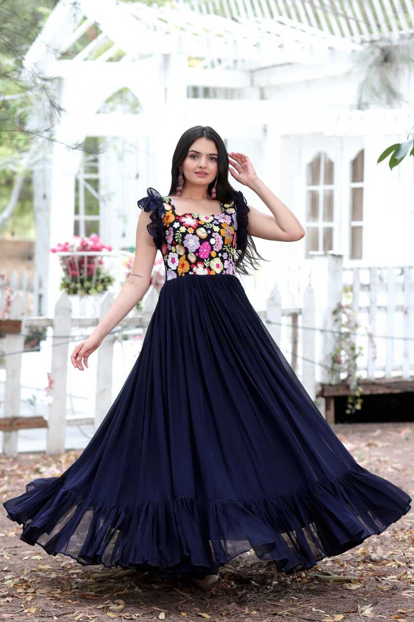 KA 1036 Fancy Party Wear Gown Catalog - The Ethnic World