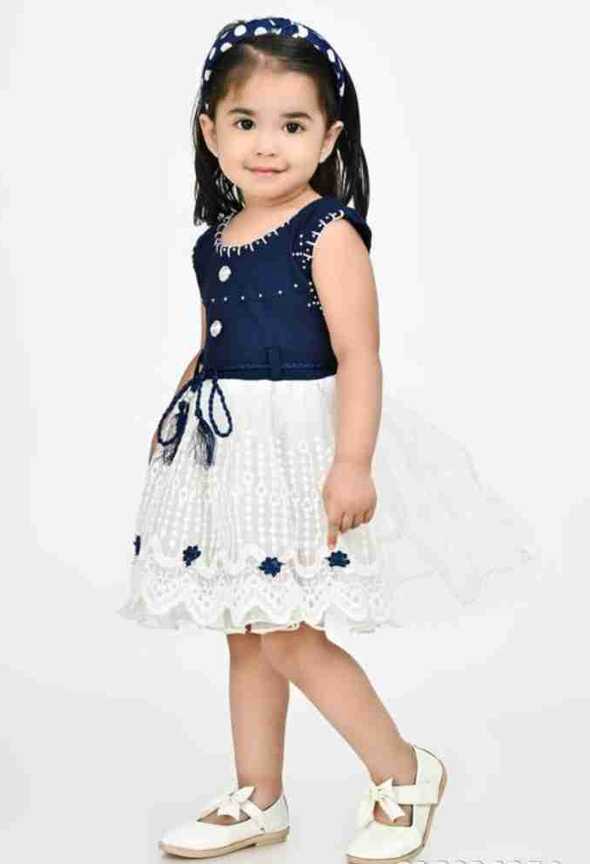 KIDS PARYANIS Baby Girls Midi/Knee Length Festive/Wedding Dress ...