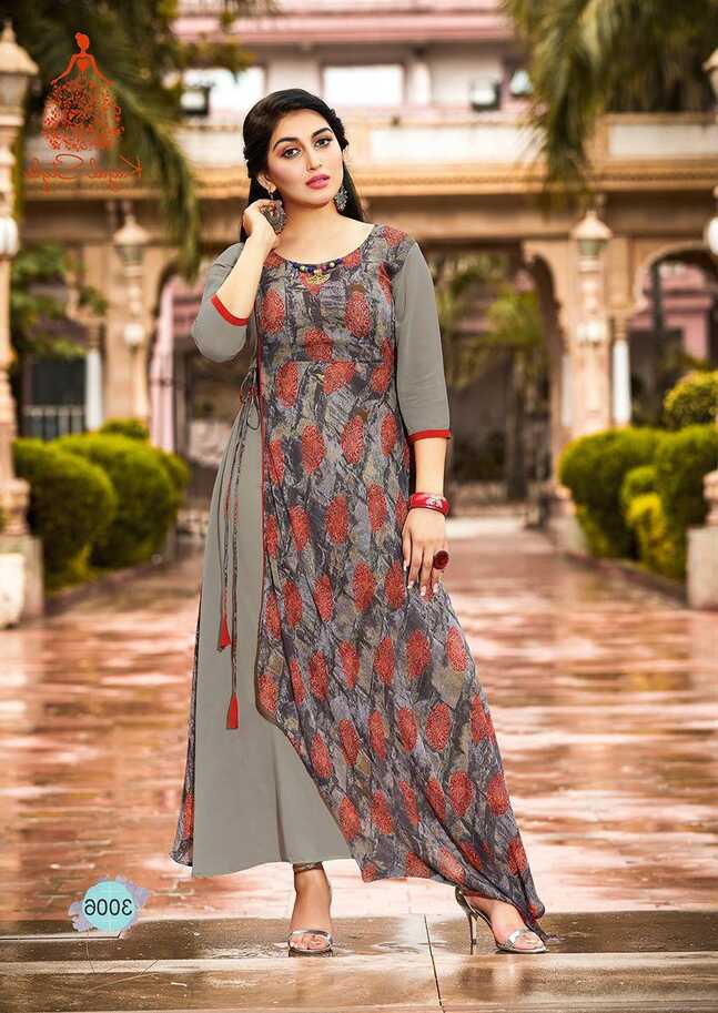 KT0101(XL)10 - Stylish Kurti Kajal Style Fashion Blossom Vol 3 ...