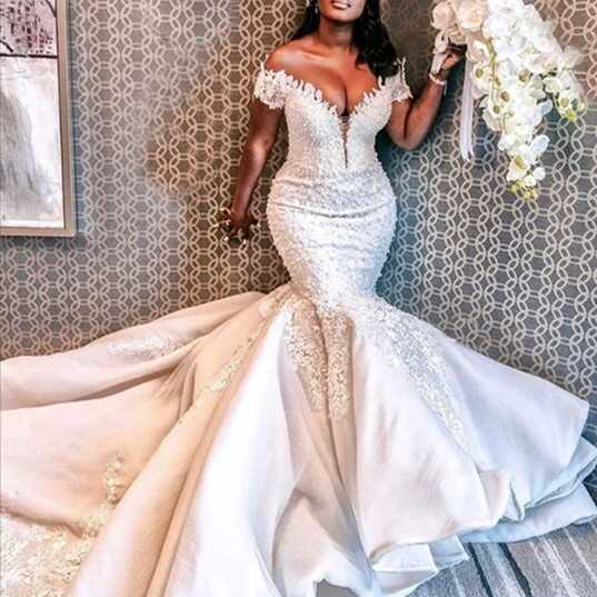 Kapokdressy South African Mermaid Wedding Dress Off The Shoulder ...