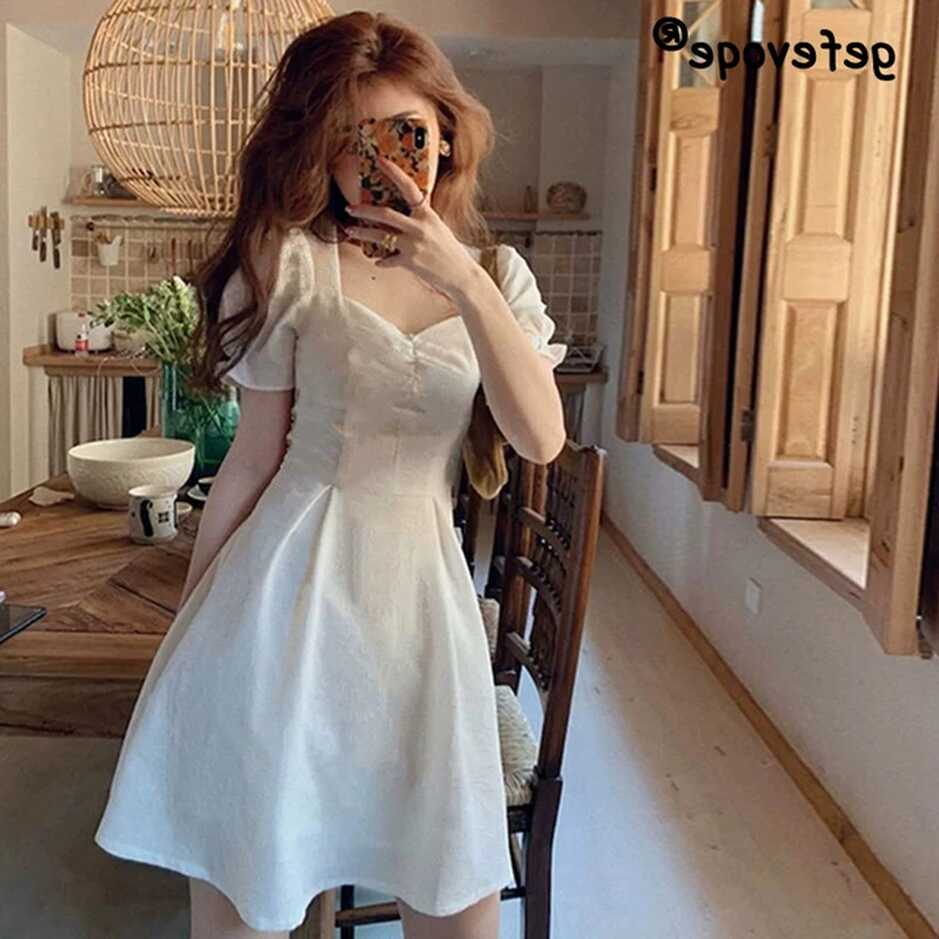 Kawaii Princess Dress White | Summer Korean White Dress | White ...