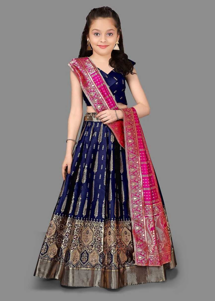 Kedar Fab Girls Lehenga Choli Ethnic Wear Embroidered Lehenga ...