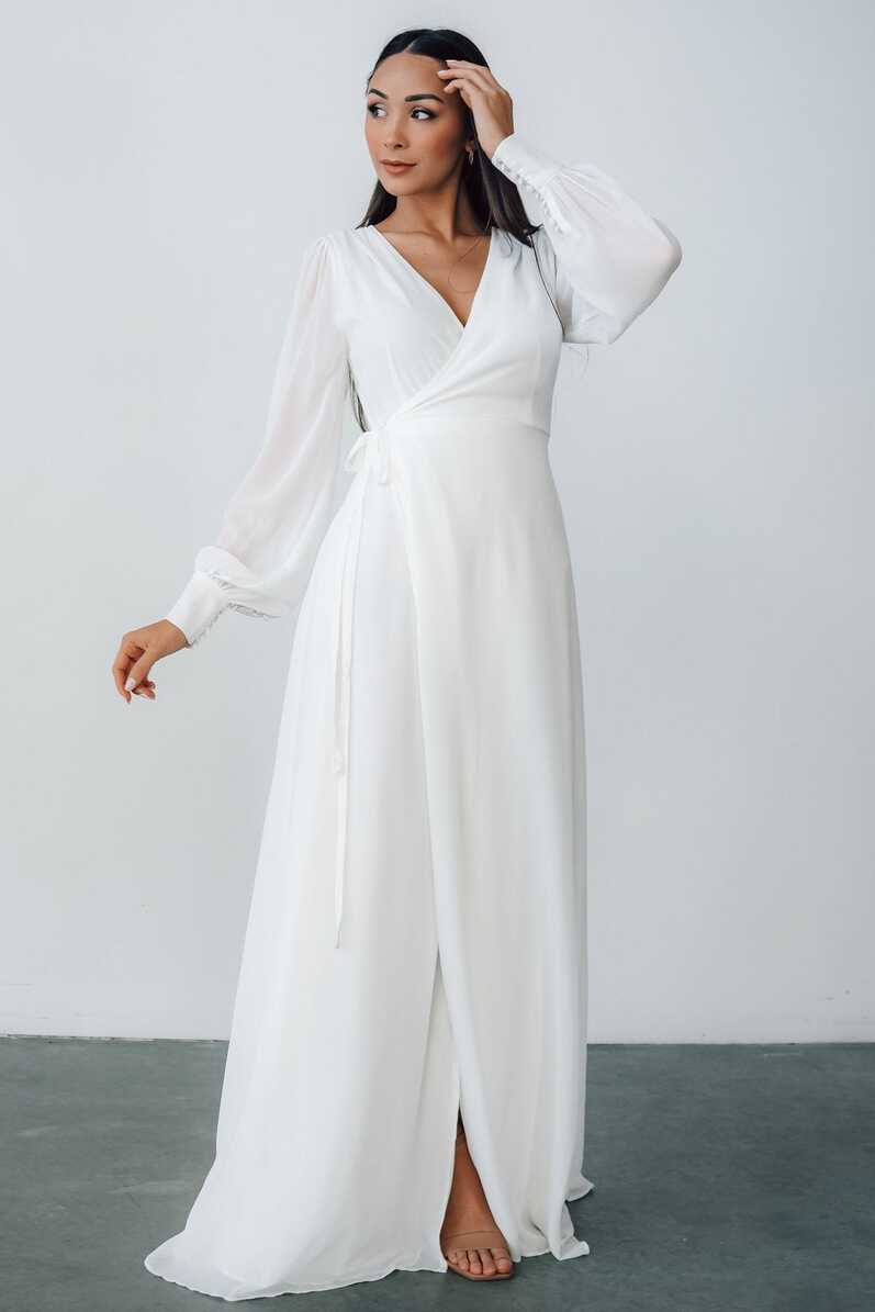 Kelsey Wrap Dress | Off White | Baltic Born