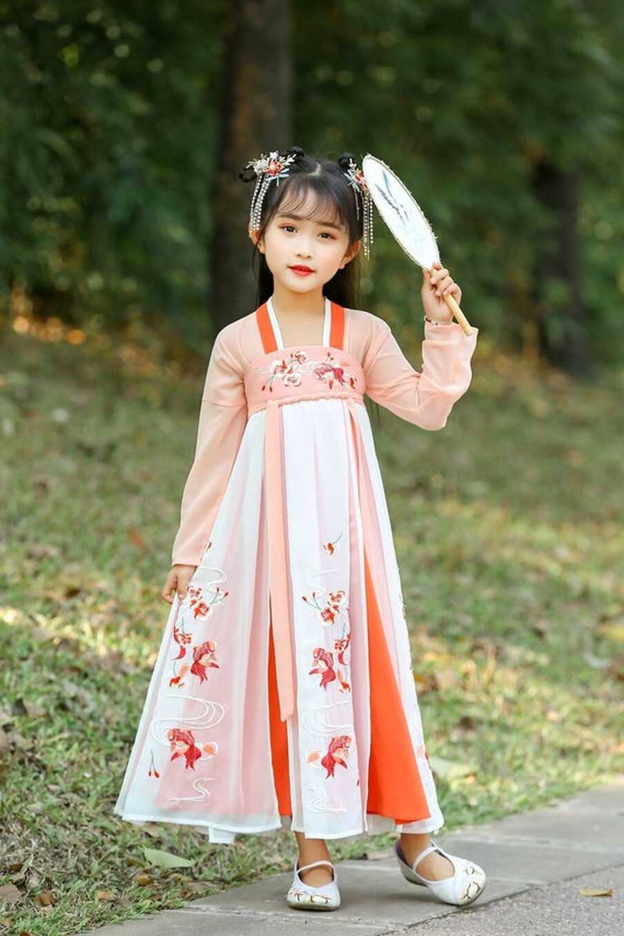 Kid&#39;s Chinese Hanfu Dress,tang Dress Long Suit, Girls Costume ...