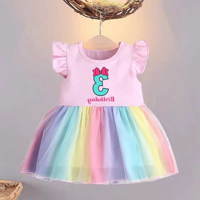 Kids Dresses Girls 3 Years Birthday | 3 Year Old Baby Girl ...