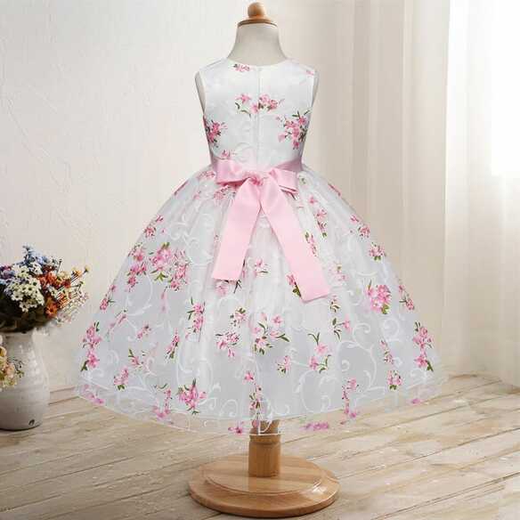 Kids Girls Dresses Princess Birthday Clothes Children Formal Party ...