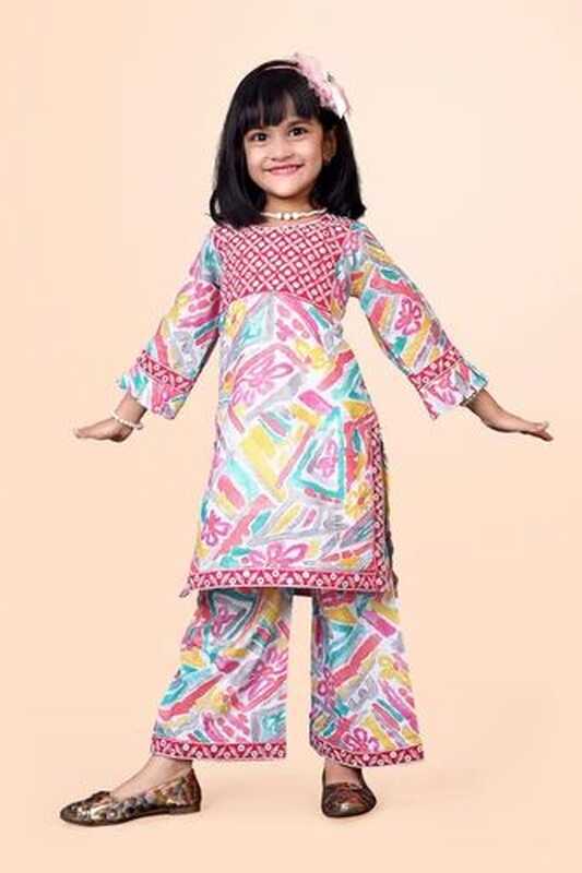 Kids Girls Palazzo Suit at Rs 425/piece in Surat | ID: 2853028686197