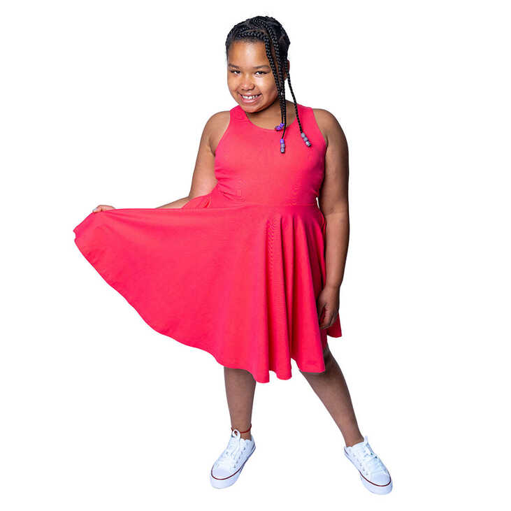 Kids Organic Cotton Sleeveless Twirl Dress - Core Colors - Mightly