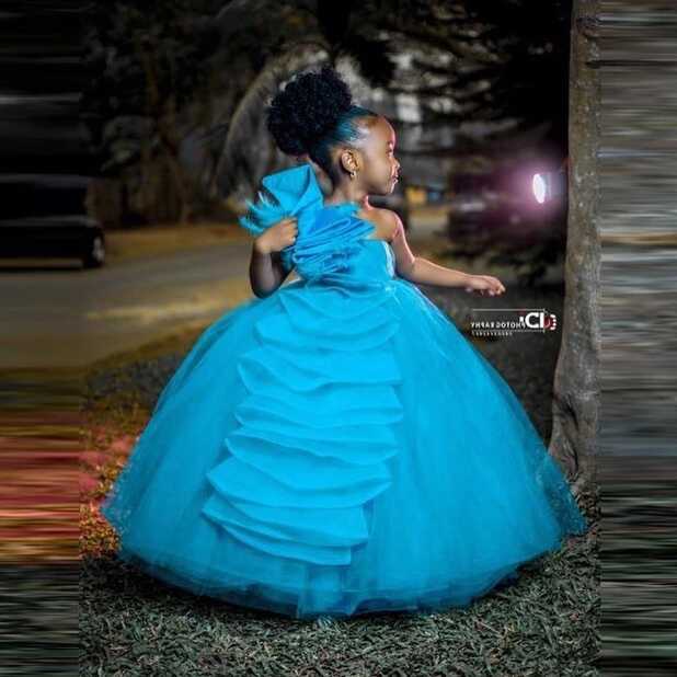 Kids Pageant Dresses Ball Gown Beaded One Shoulder Handmade ...