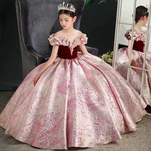 Kids Pageant Dresses for Girls 2 6 To 8 10 14 Years Children Long ...