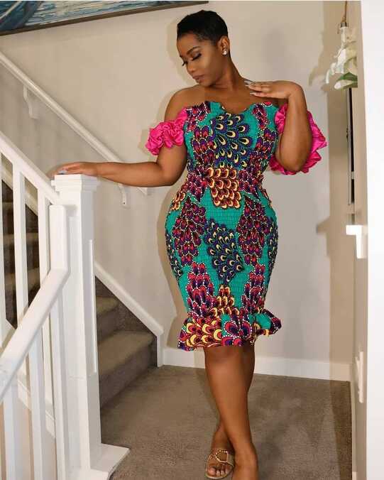 Kitenge Church Dress For Ladies – D&amp;D Clothing