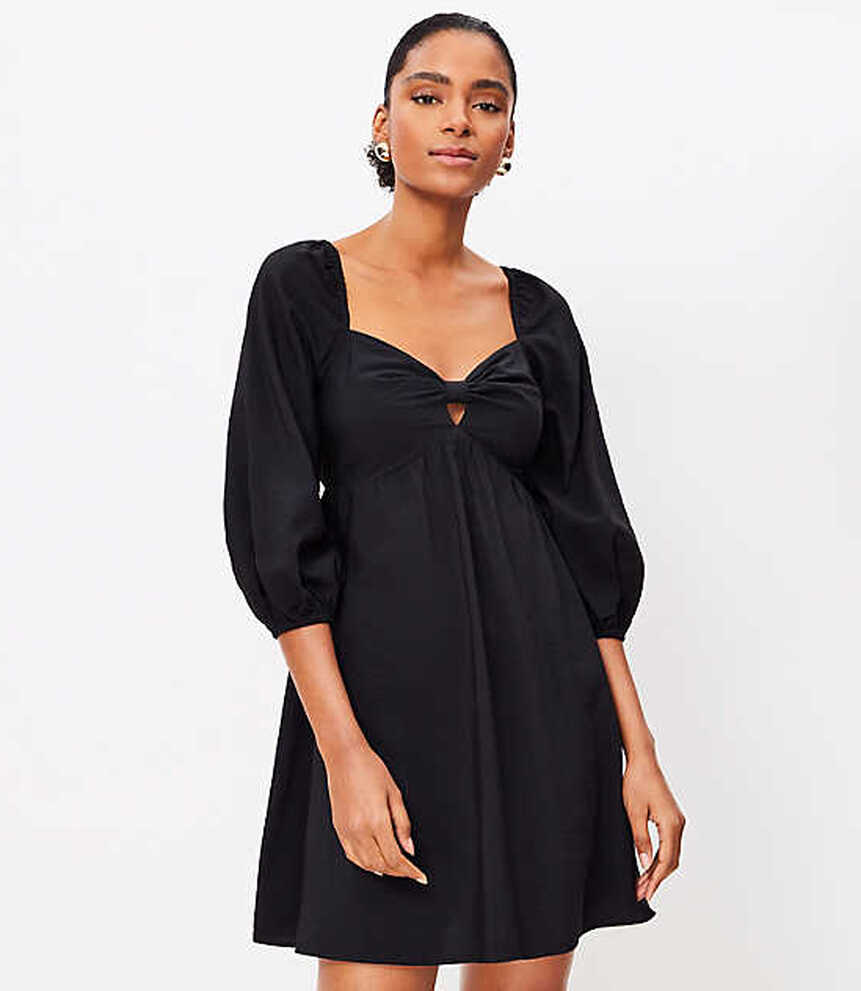 Knee Length Black Cocktail Dresses | Loft