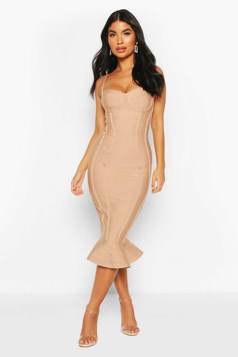 Knee Length Dresses | boohoo UK