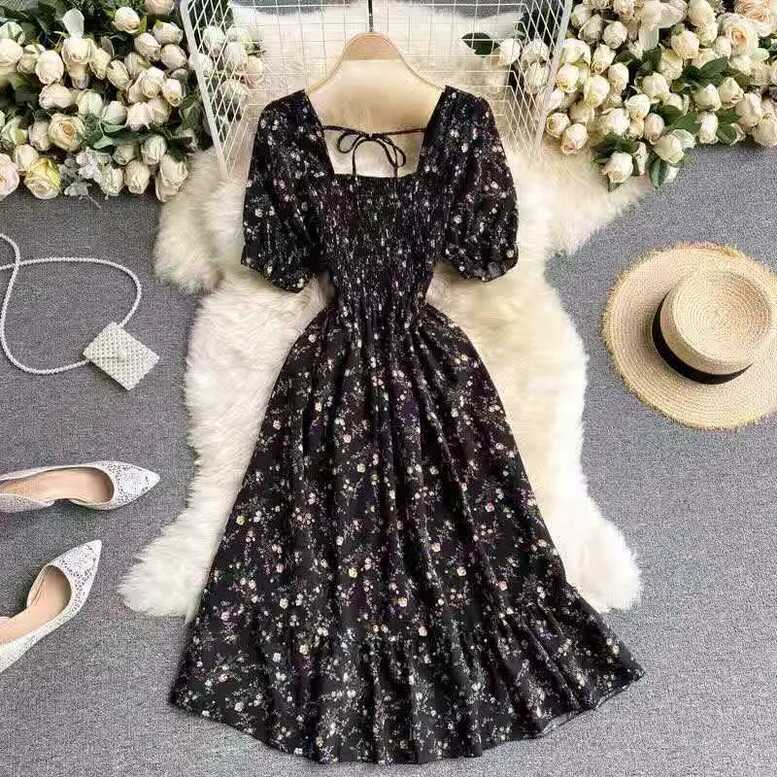 Korean floral dress formal Dress for women sexy dress casual dress ...