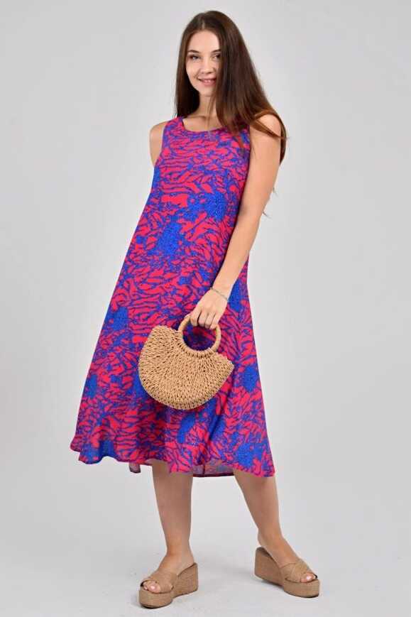 LİKAPA Summer Strap Viscose Dress - Trendyol