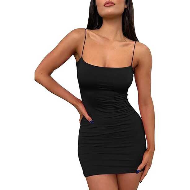 LILLUSORY Mini Dress Sexy Bodycon Dress 2024 Summer Short Backless ...