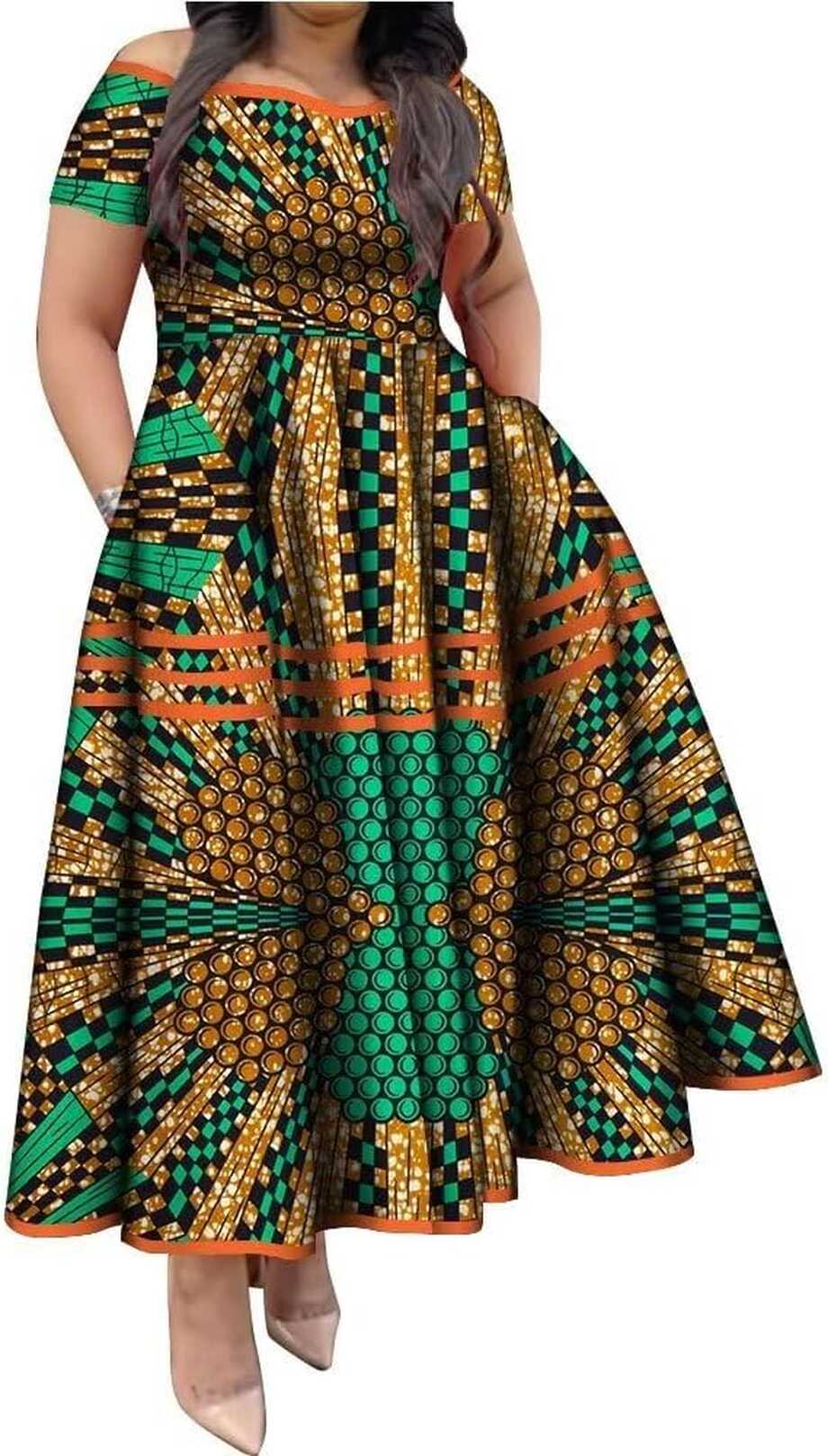 LONLISCO African Dresses for Women Elegant African Print Short ...