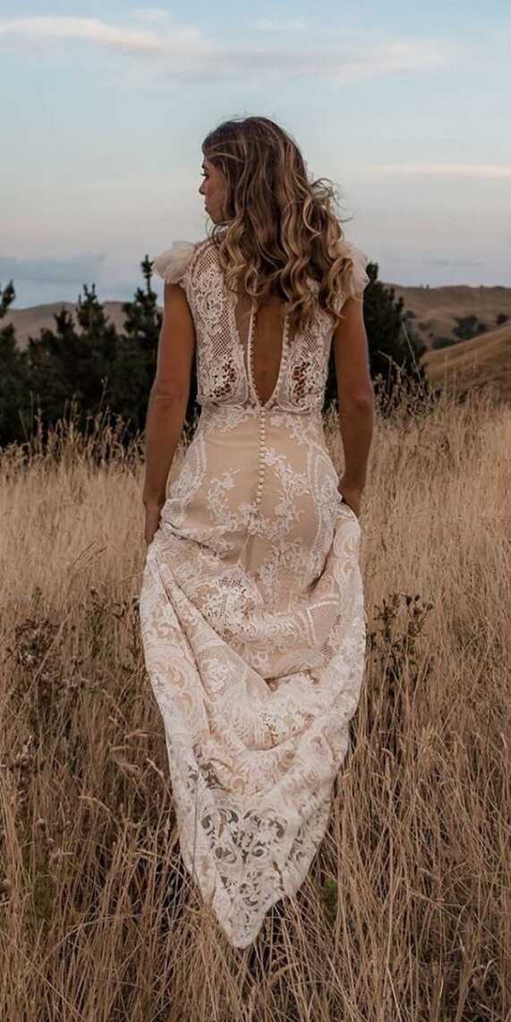 Lace Boho Wedding Dresses To Inspire You Wedding Dresses Guide