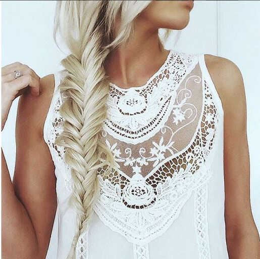 Lace Gypsy Dress in White, Women&#39;s Bohemian Dresses from Spool 72 ...