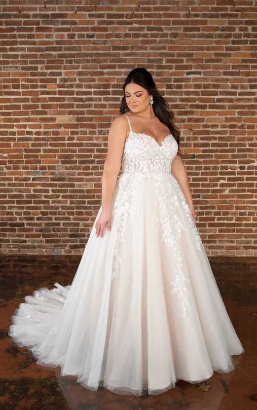 Lace Plus Size Princess Wedding Dress | Essense of Australia