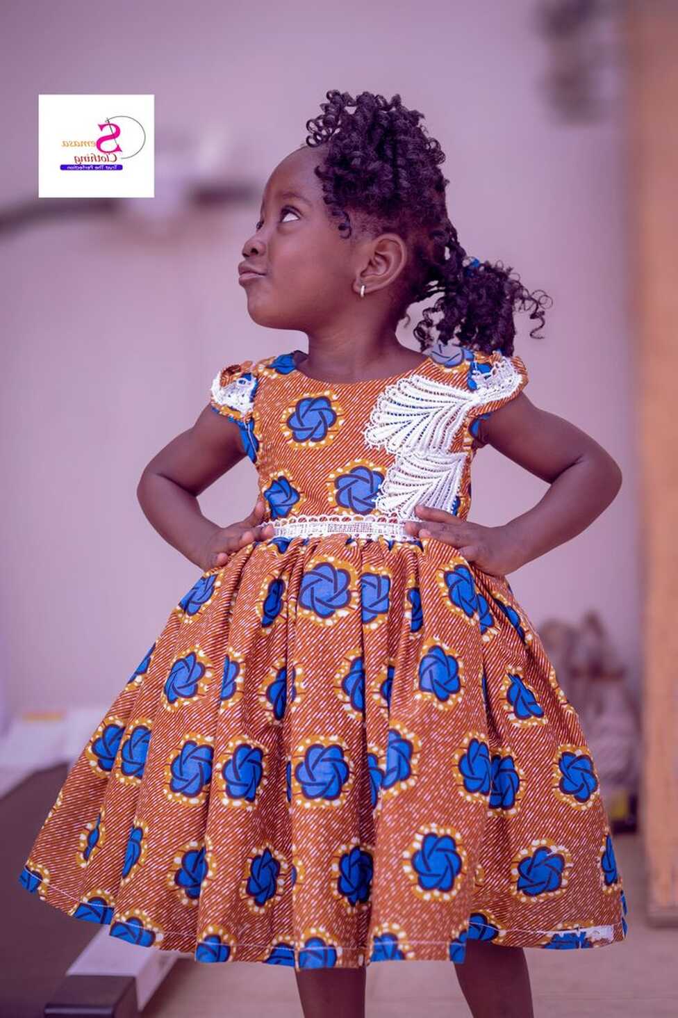 Lace on Ankara for Kids.. kids dress styles by Semasa Clothing ...