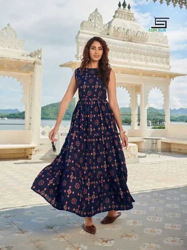 Ladies Floral Printed Long Western Dress at Rs 280/piece ...