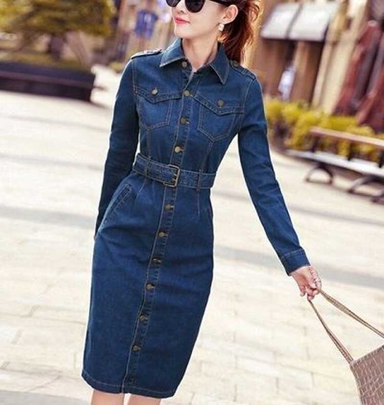 Latest 50 Denim Dresses for Women To Flaunt in 2022 - Tips and Beauty