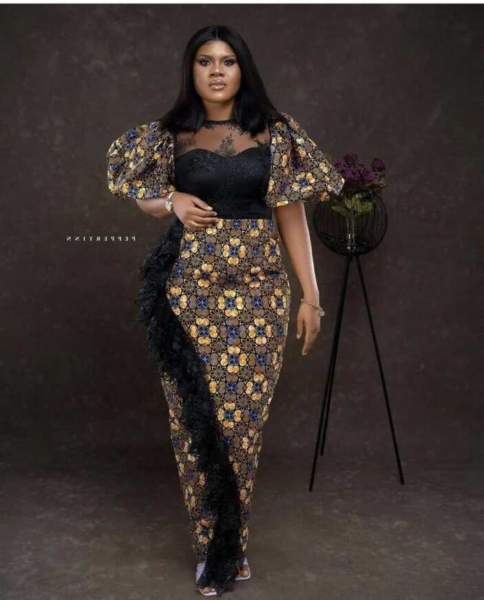 Latest Ankara Styles 2022: Best Long Gown Styles. - Ladeey