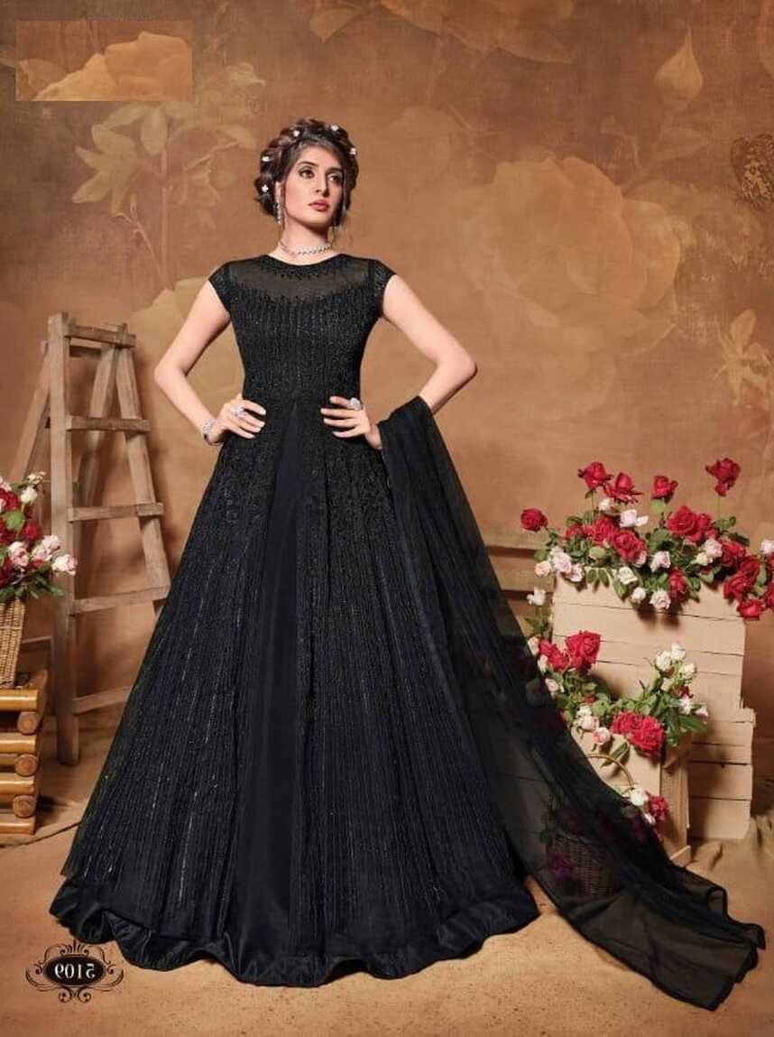 Latest Designer Black Gown Beautiful Wedding Black Gowns Indian Style