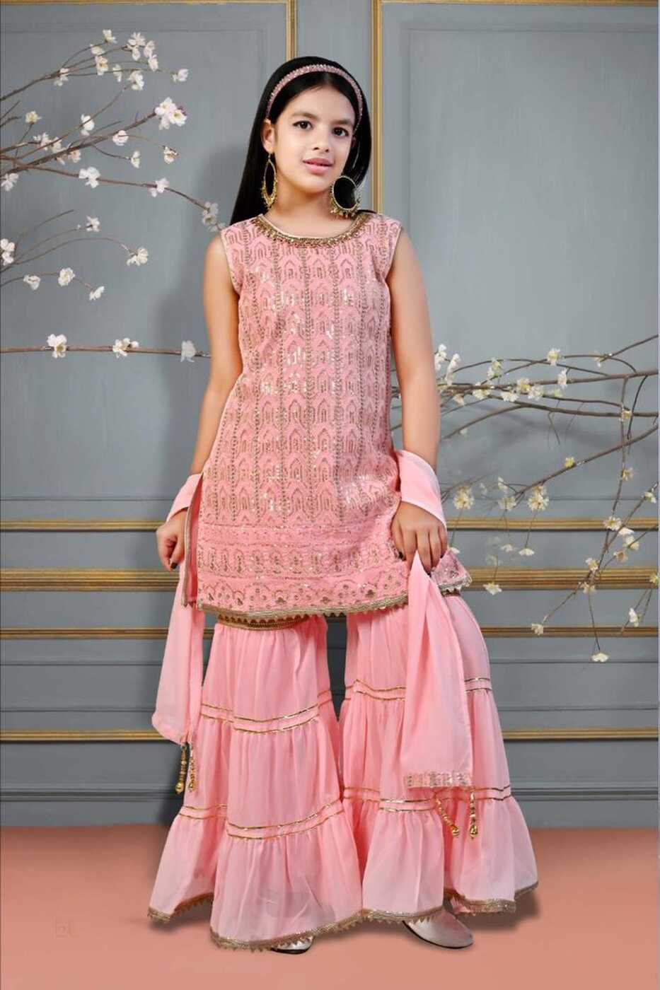 Latest Party Wear For Little Girls/Sharara Dress For Baby Girls ...